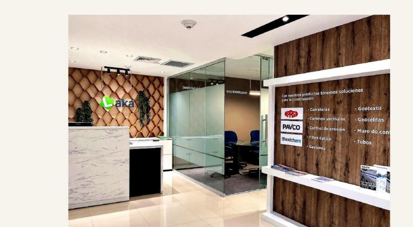 Recepción de oficinas Laka Group